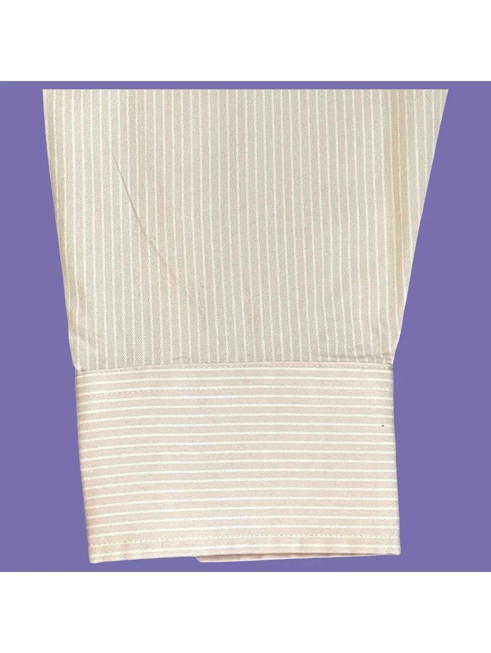 Banana Republic Men's LG Pink/White Striped L/S Dress Shirt